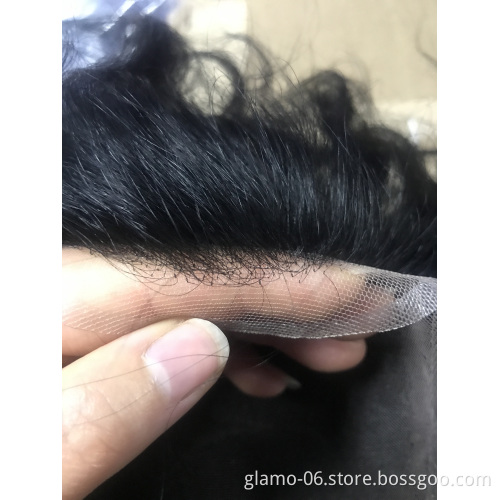 Stock Toupee 8x10 6inch Human Hair Full Swiss INDIAN Hair 1 Piece/pack 4-6 Inch Straight/curl OPP DHL\UPS\FEDEX\EMS\TNT